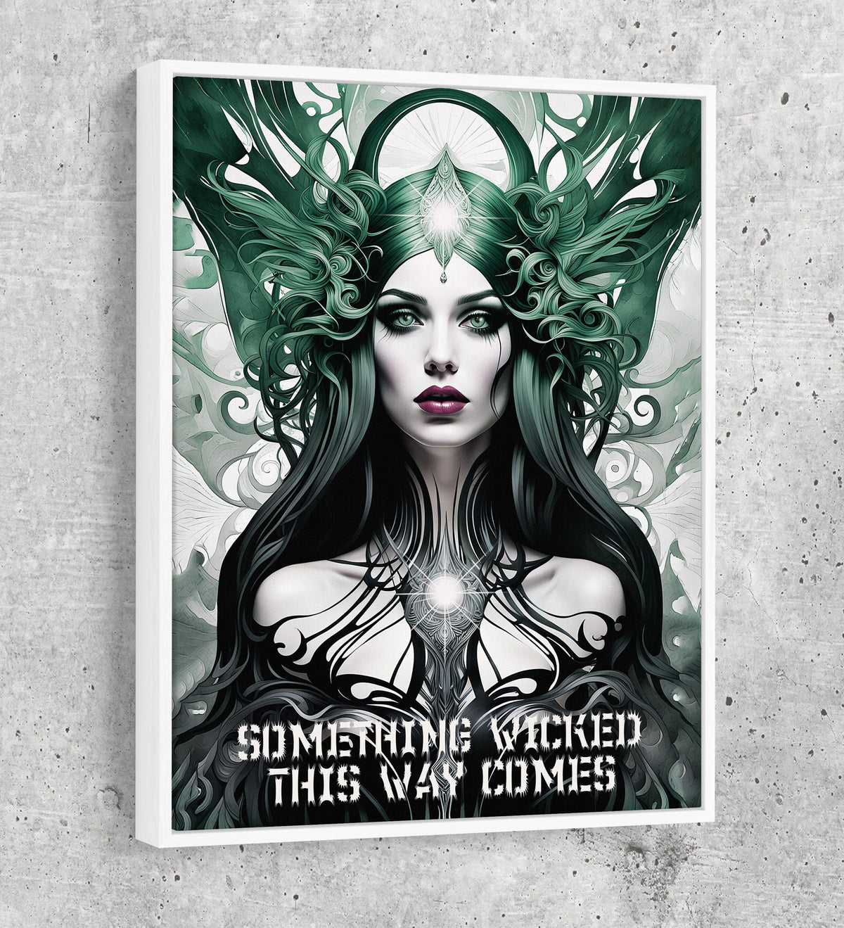 Something Wicked This Way Comes Canvas Wall Art, Dark Fantasy Art, Fantasy Decor, Witch Decor | Wall Art | Wiccan Center