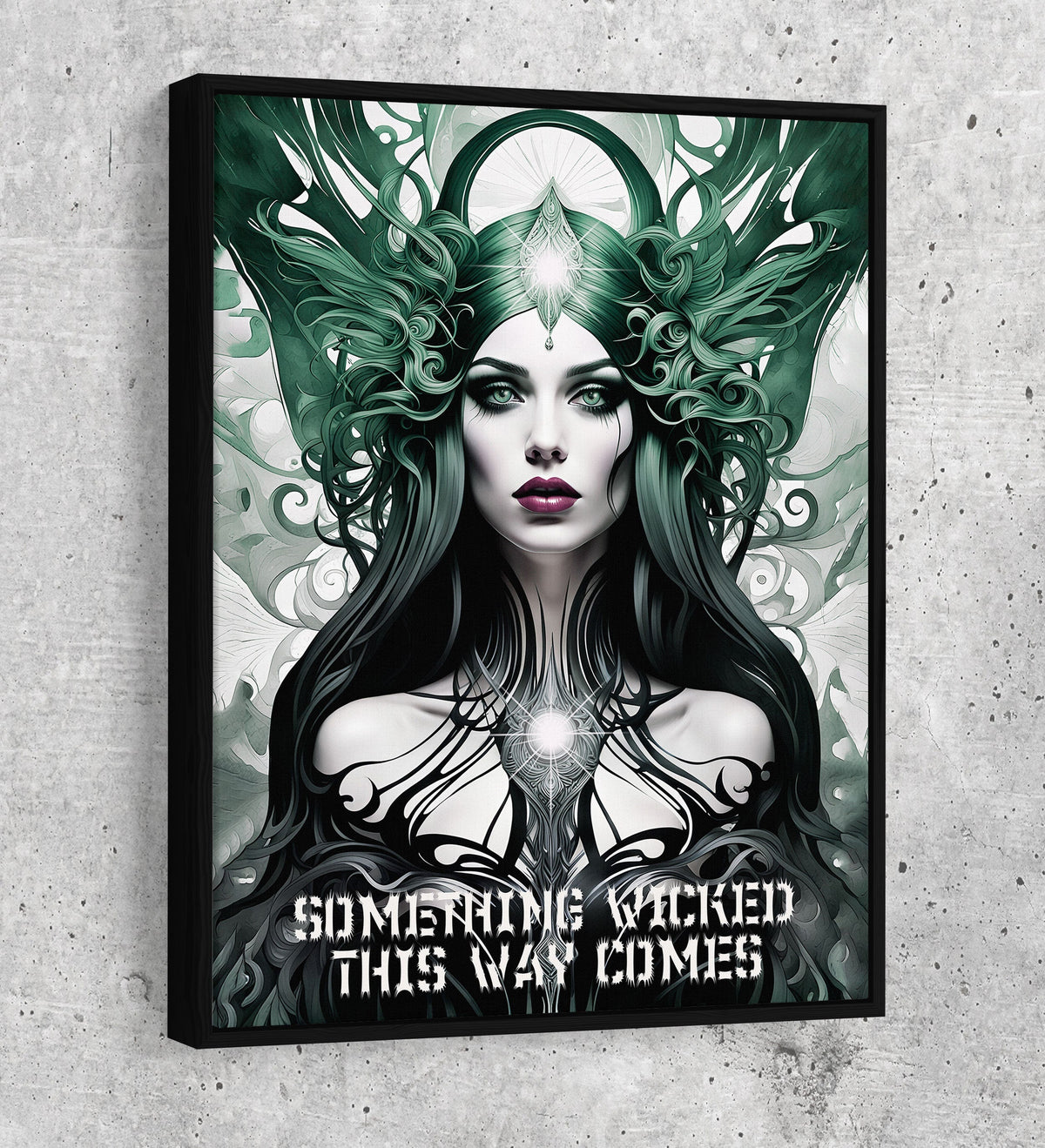 Something Wicked This Way Comes Canvas Wall Art, Dark Fantasy Art, Fantasy Decor, Witch Decor | Wall Art | Wiccan Center