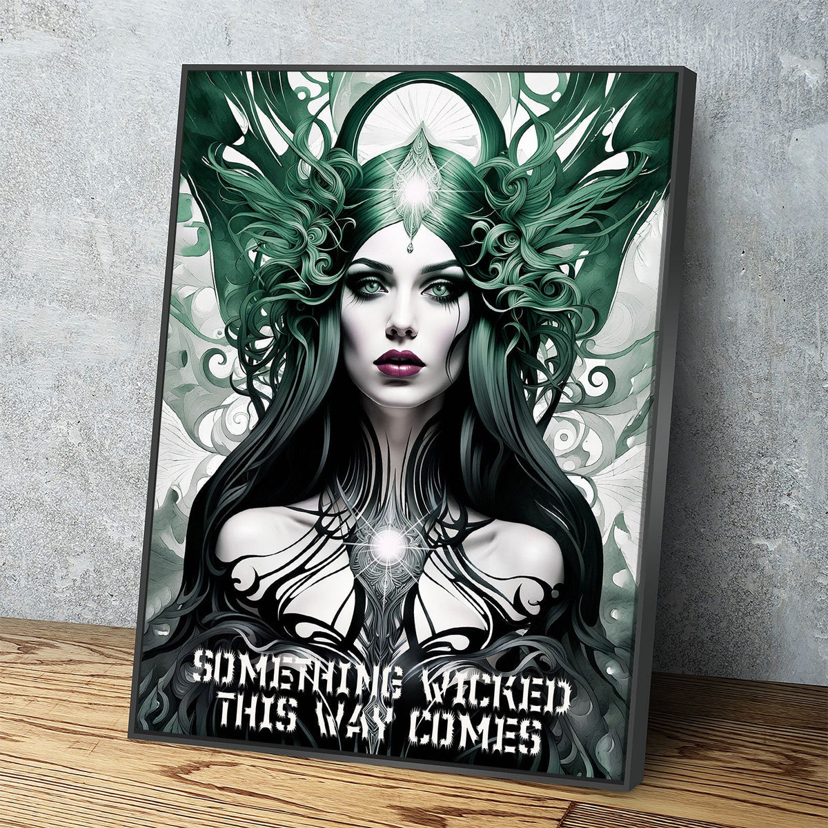 Something Wicked This Way Comes Canvas Wall Art, Dark Fantasy Art, Fantasy Decor, Witch Decor | Wall Art | Wiccan Center