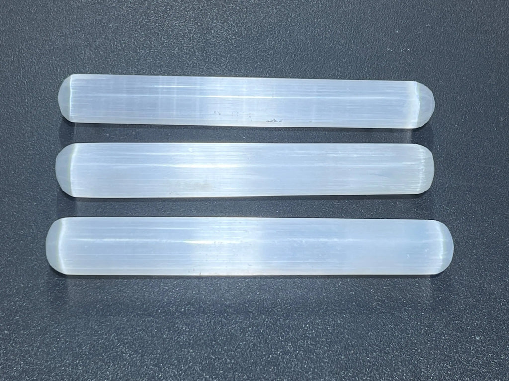 Selenite Crystal Round Wand (5.5 Inches) Massage Wands Roller Carving Wholesale Gemstone Lot | Home & Living > Home Decor > Home Accents > Rocks & Geodes | Wiccan Center