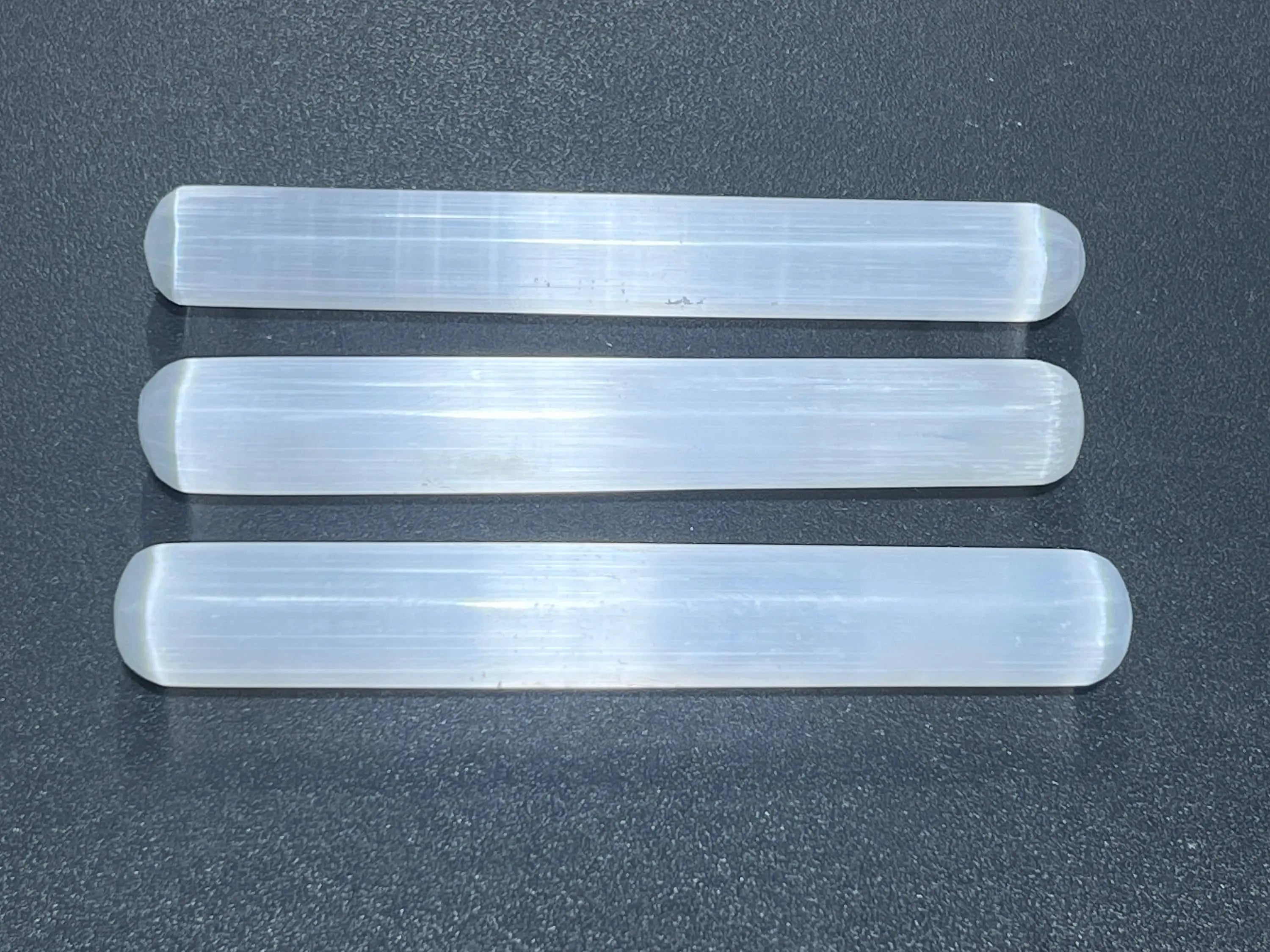 Selenite Crystal Round Wand (5.5 Inches) Massage Wands Roller Carving Wholesale Gemstone Lot | Home & Living > Home Decor > Home Accents > Rocks & Geodes | Wiccan Center