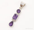 Vintage Designer Aryo Amethyst Sterling Silver Pendant | Jewelry > Necklaces > Pendants | Wiccan Center