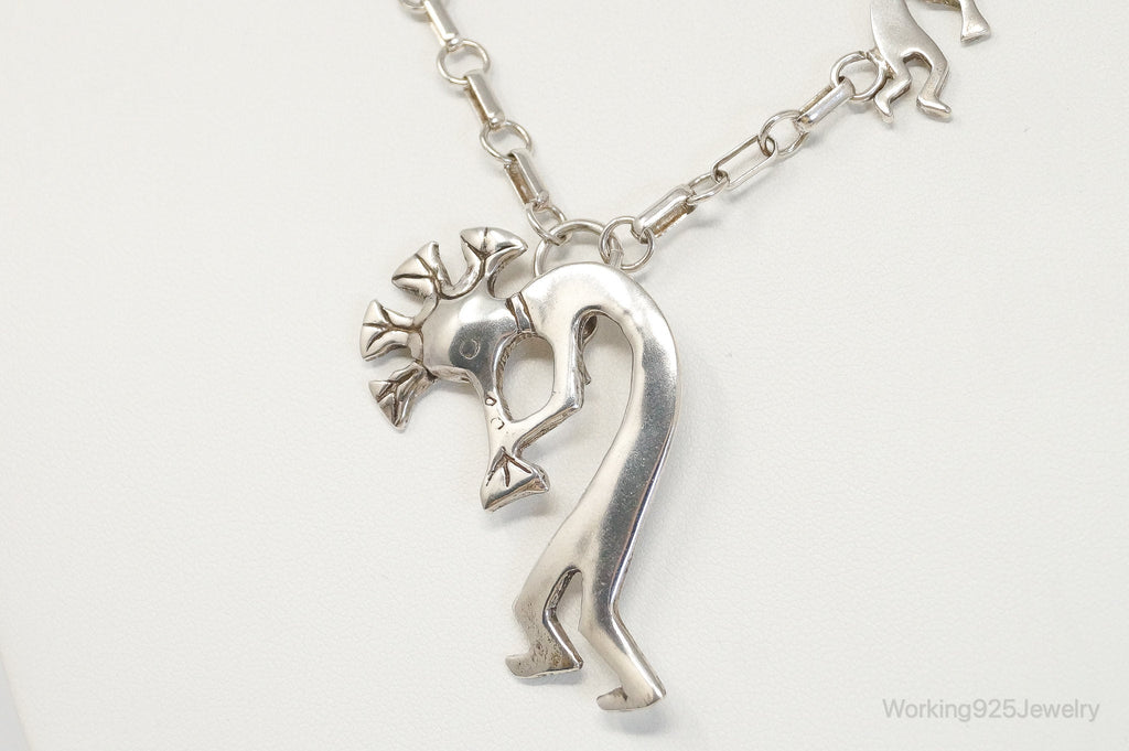 Vintage Native America GSNM Dancing Kokopelli Sterling Silver Necklace | Jewelry > Necklaces > Pendants | Wiccan Center