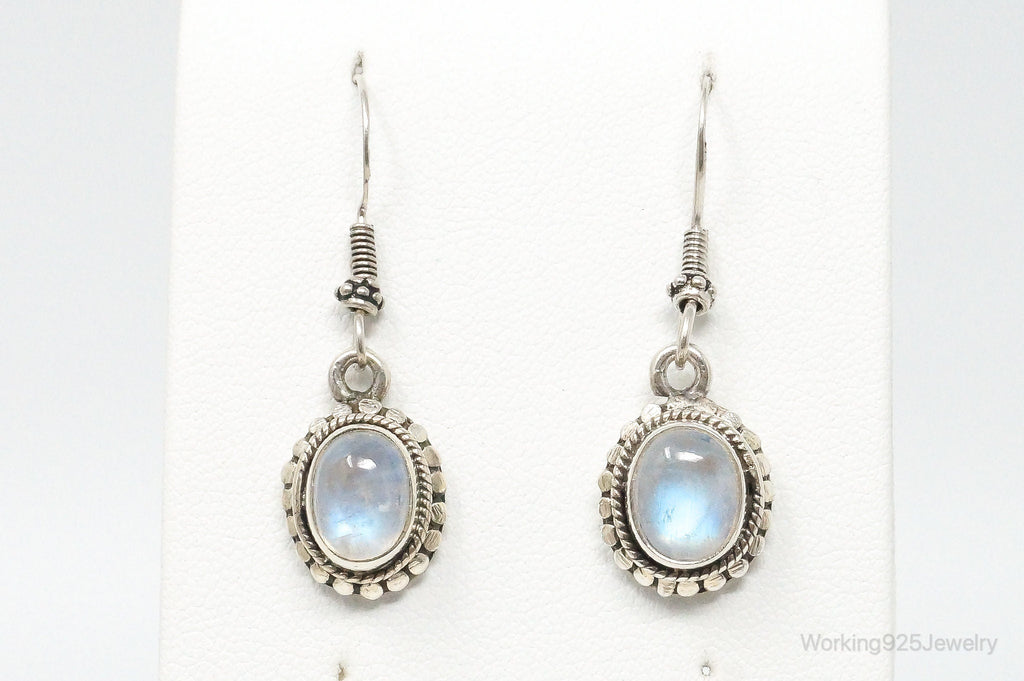 Vintage Moonstone Bali Style Sterling Silver Earrings | Jewelry > Earrings | Wiccan Center