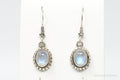 Vintage Moonstone Bali Style Sterling Silver Earrings | Jewelry > Earrings | Wiccan Center