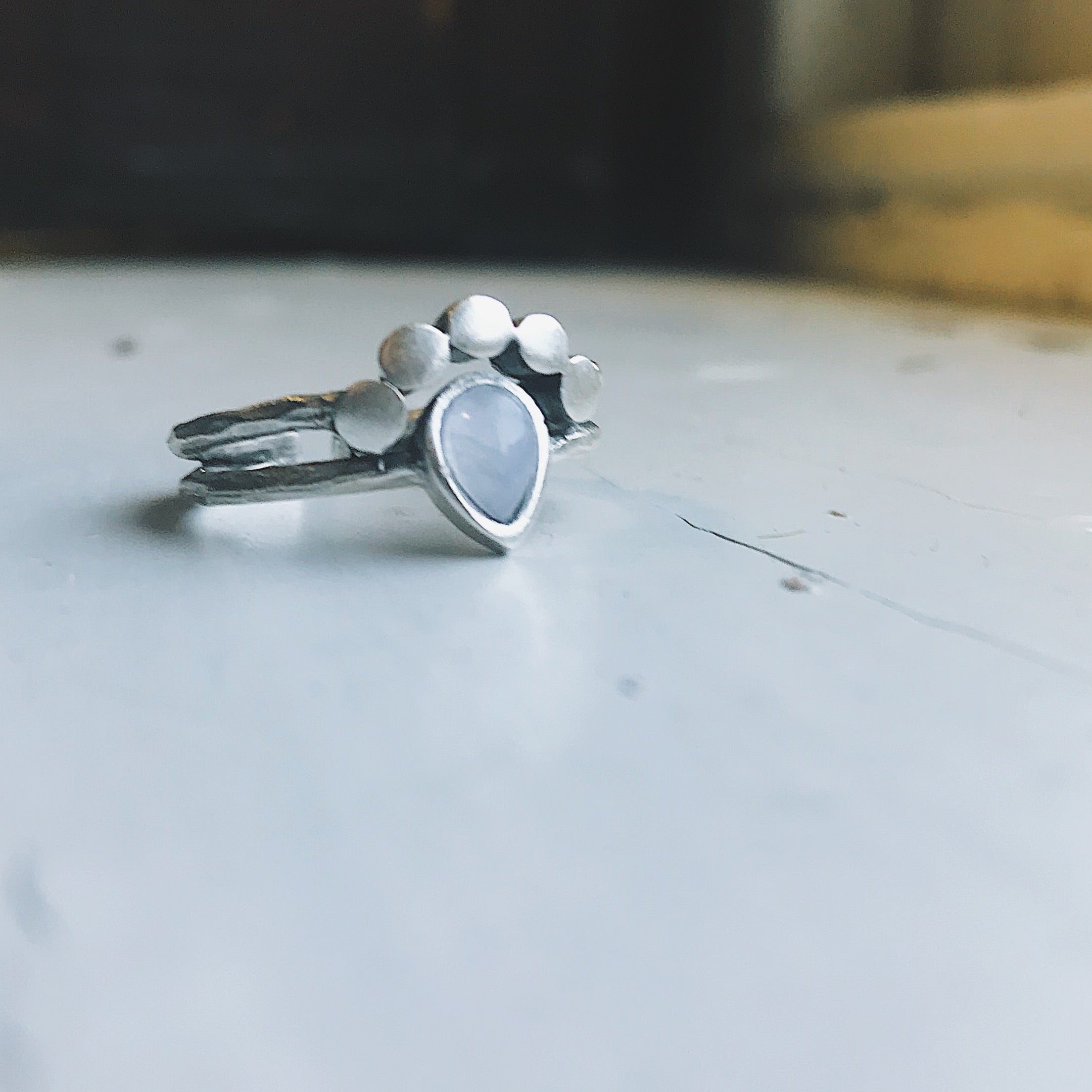Moondrop Moonstone Ring | Ring | Wiccan Center