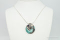 Vintage Brass Amethyst Rhodolite Garnet Turquoise Sterling Silver Necklace | Jewelry > Necklaces > Pendants | Wiccan Center