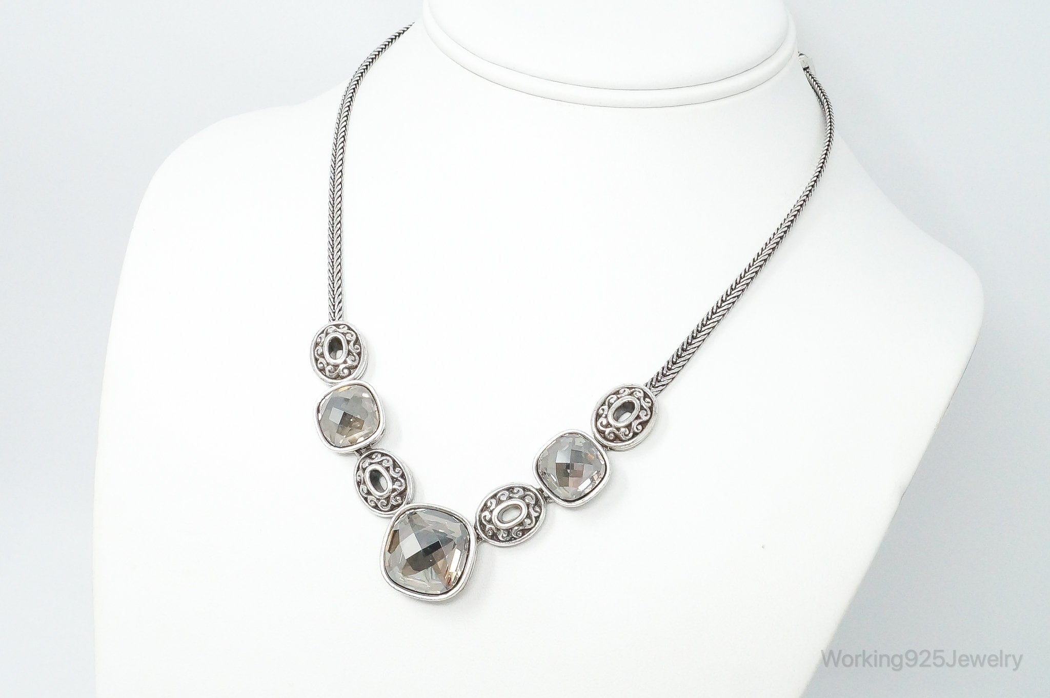 Designer Brighton 'Venus Rising" Crystal Toggle Sterling Silver Necklace | Jewelry > Necklaces > Pendants | Wiccan Center
