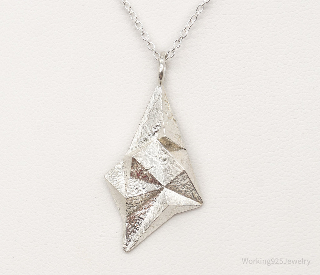 Vintage Modernist 830S Pendant - Sterling Silver Necklace Chain | Jewelry > Necklaces > Pendants | Wiccan Center