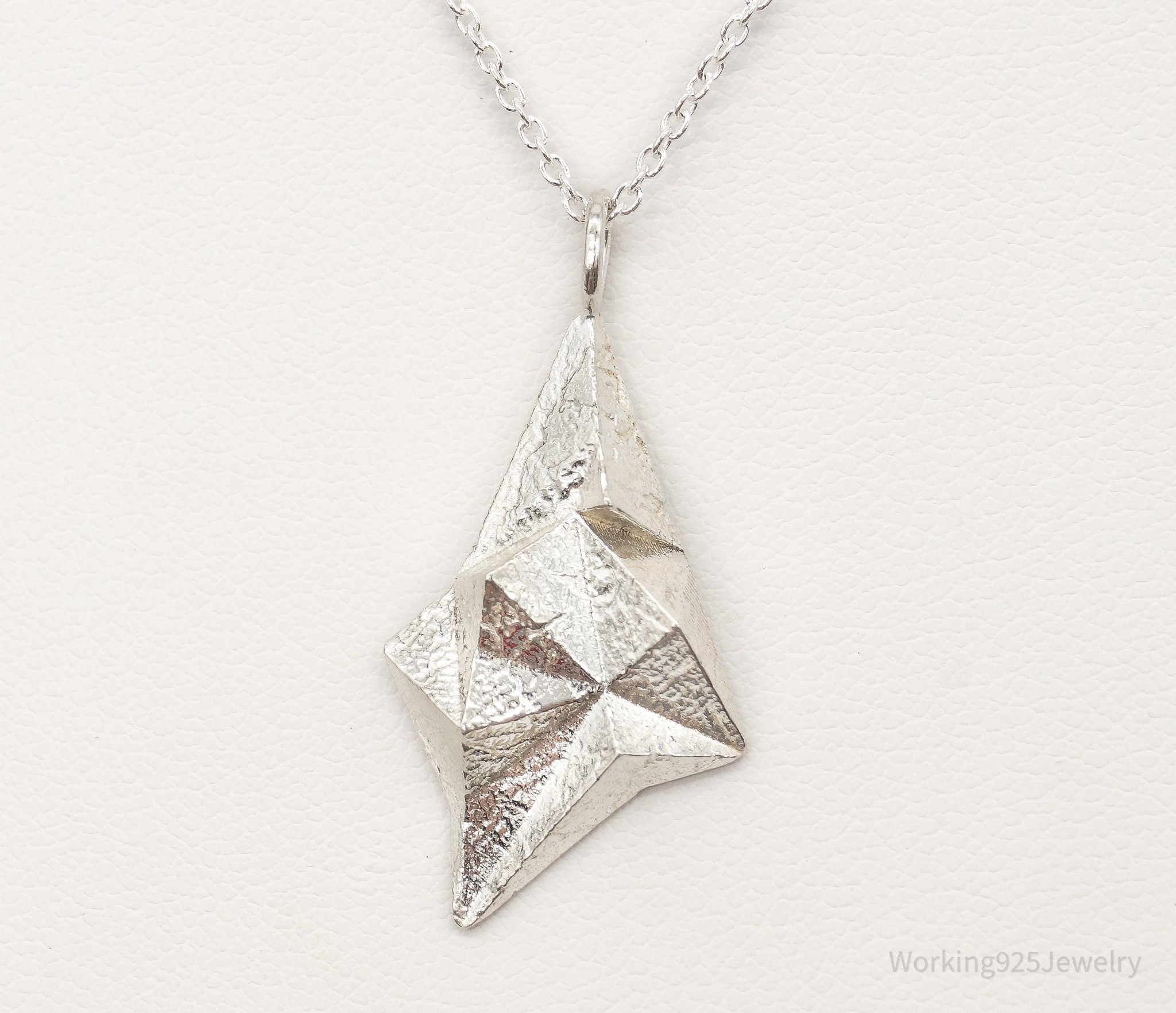Vintage Modernist 830S Pendant - Sterling Silver Necklace Chain | Jewelry > Necklaces > Pendants | Wiccan Center