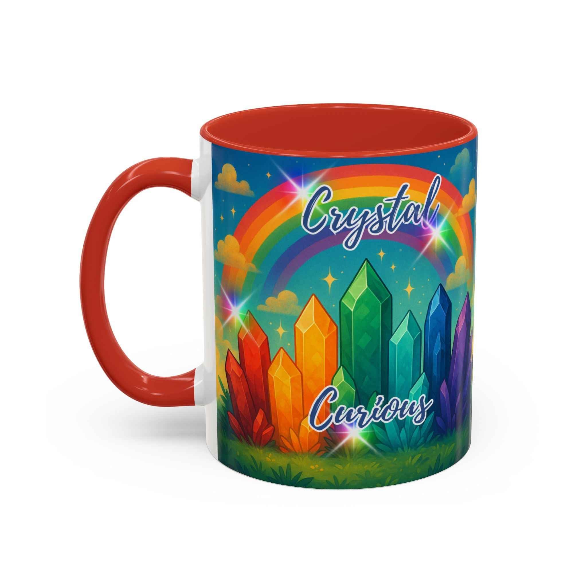 Coffee Mug - Rainbow Crystal Curious | Mug | Wiccan Center