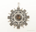 Large Rare Taxco Designer Damaso Gallegos Smoky Topaz Sterling Silver Pendant | Jewelry > Necklaces > Pendants | Wiccan Center