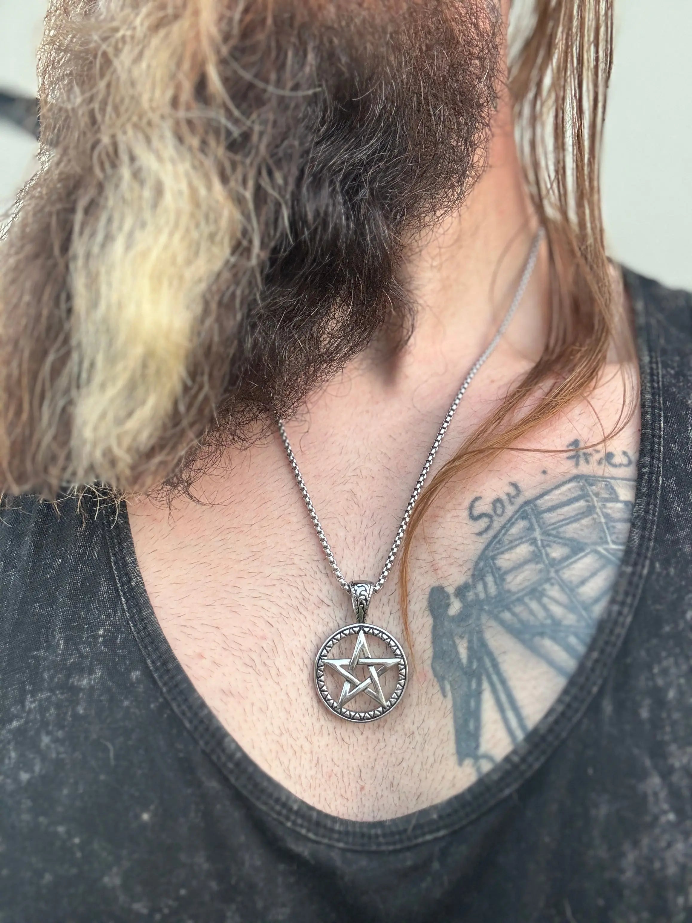 Modern Pentacle Necklace | Jewelry | Wiccan Center