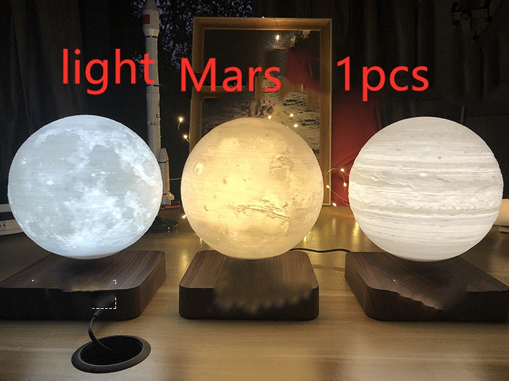 Magnetic Levitation Table Lamp Moon Light 3D Printing Planet Night Light | 0 | Wiccan Center