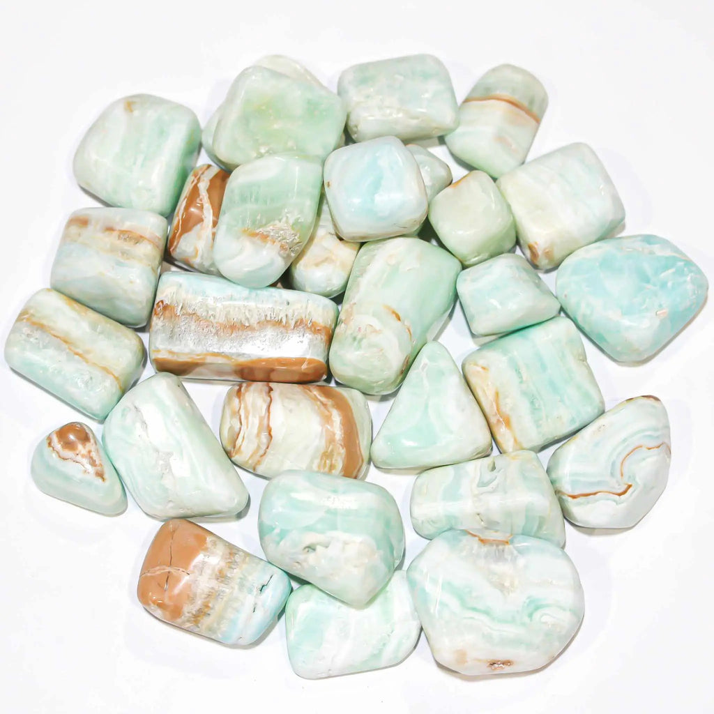 Caribbean Calcite Tumbled Pocket Stone | Tumbled Stones | Wiccan Center