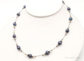 Vintage Tahitian Pearl & Glass Bead Sterling Silver String Necklace | Jewelry > Necklaces > Pendants | Wiccan Center