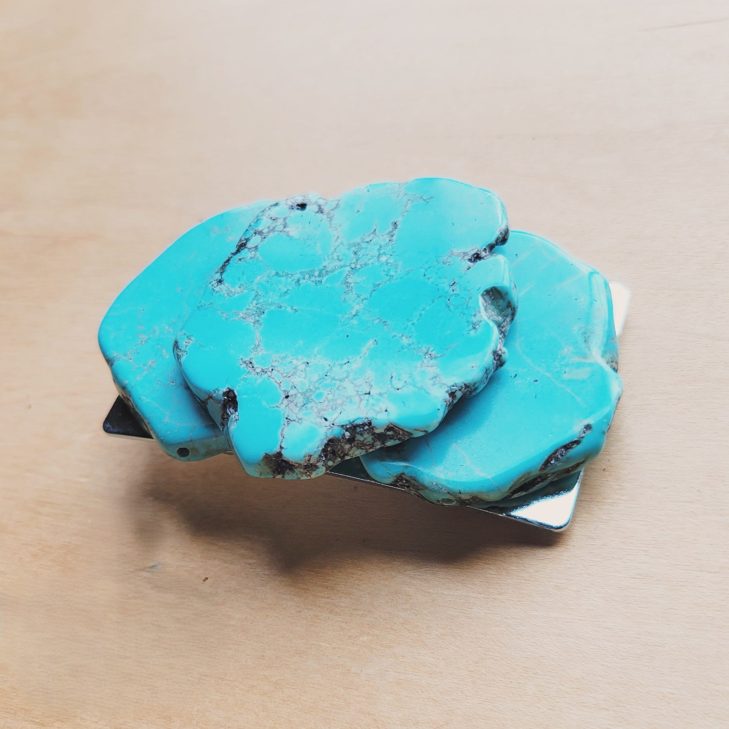 Triple Turquoise Slab Belt Buckle 906s | Belt Buckle | Wiccan Center