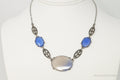 Antique Glass Sterling Silver Filigree Necklace | Jewelry > Necklaces > Pendants | Wiccan Center