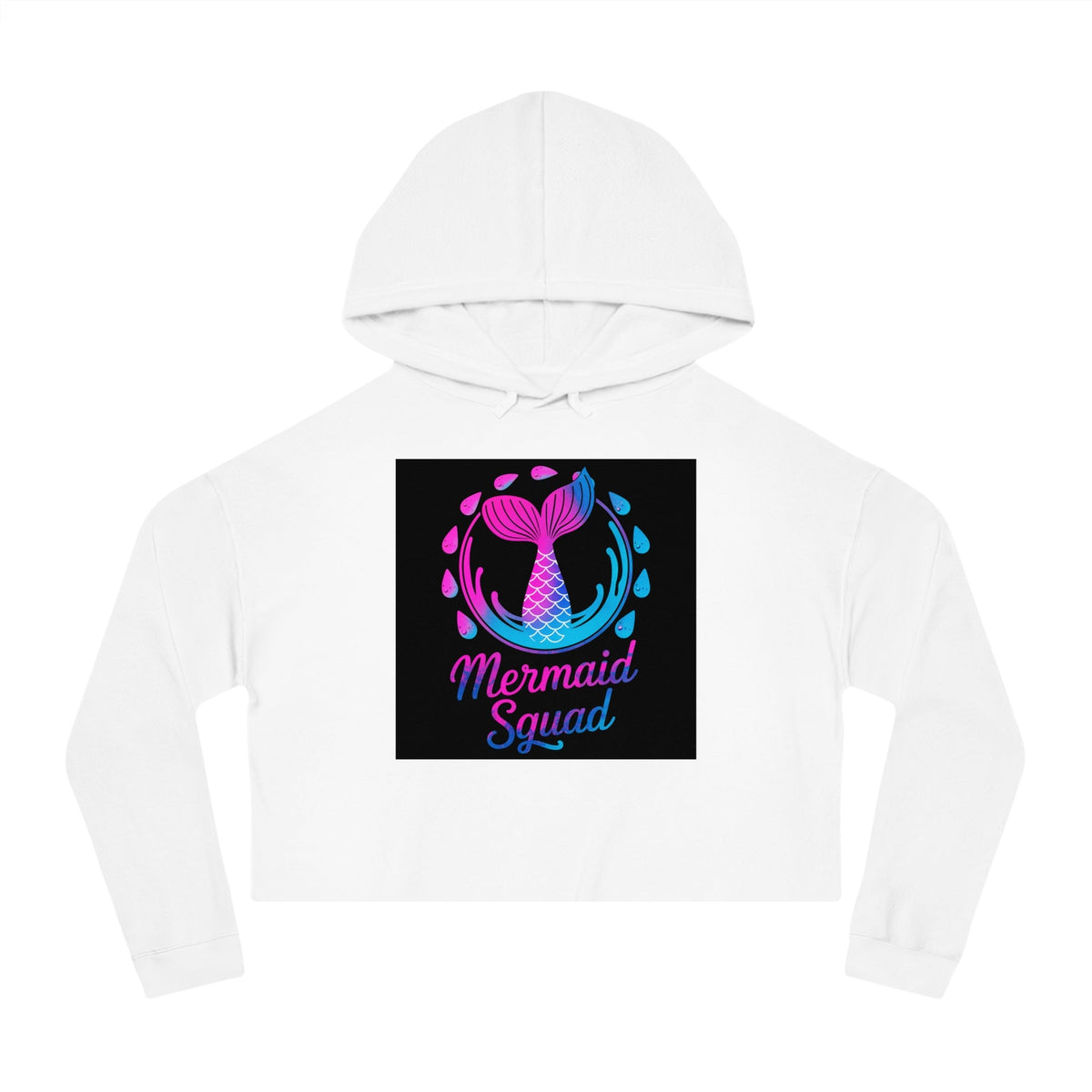 Mermaid Squad Cropped Hoodie