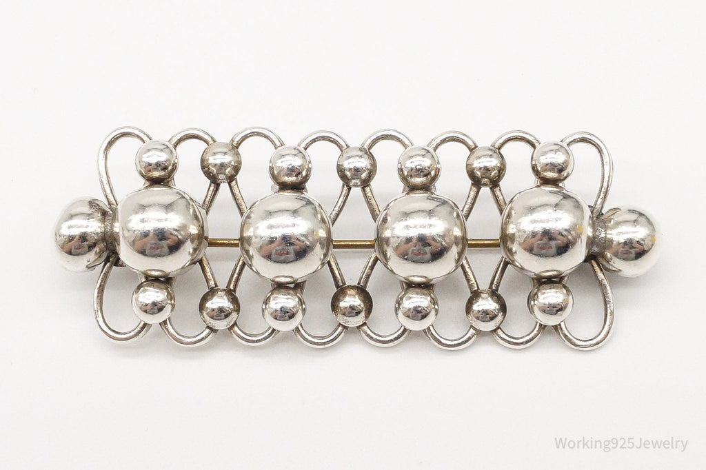 Large Vintage Mid Century Modernist Sterling Silver Pin Brooch | Jewelry > Brooches, Pins & Clips | Wiccan Center
