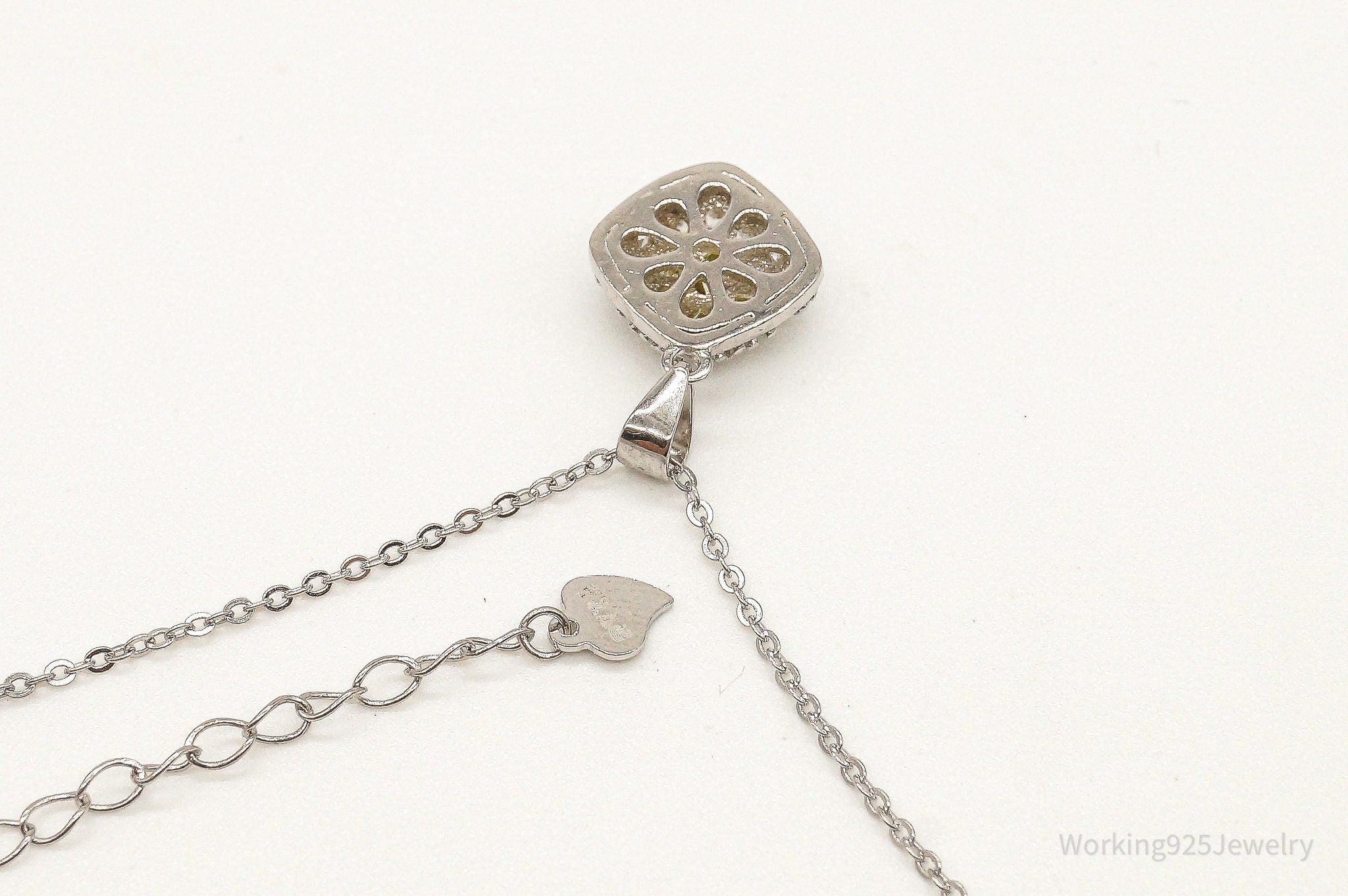 Designer Ryze Cubic Zirconia Sterling Silver Necklace | Jewelry > Necklaces > Pendants | Wiccan Center