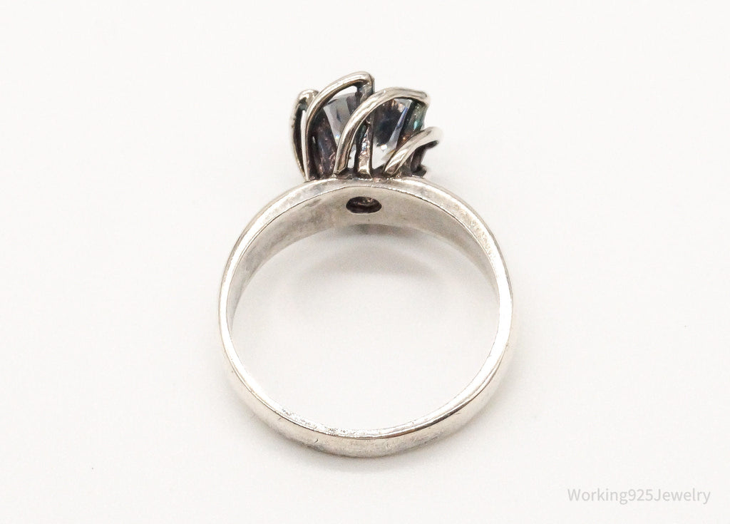 Vintage Cubic Zirconia Sterling Silver Ring - Size 7.75 | Jewelry > Rings | Wiccan Center