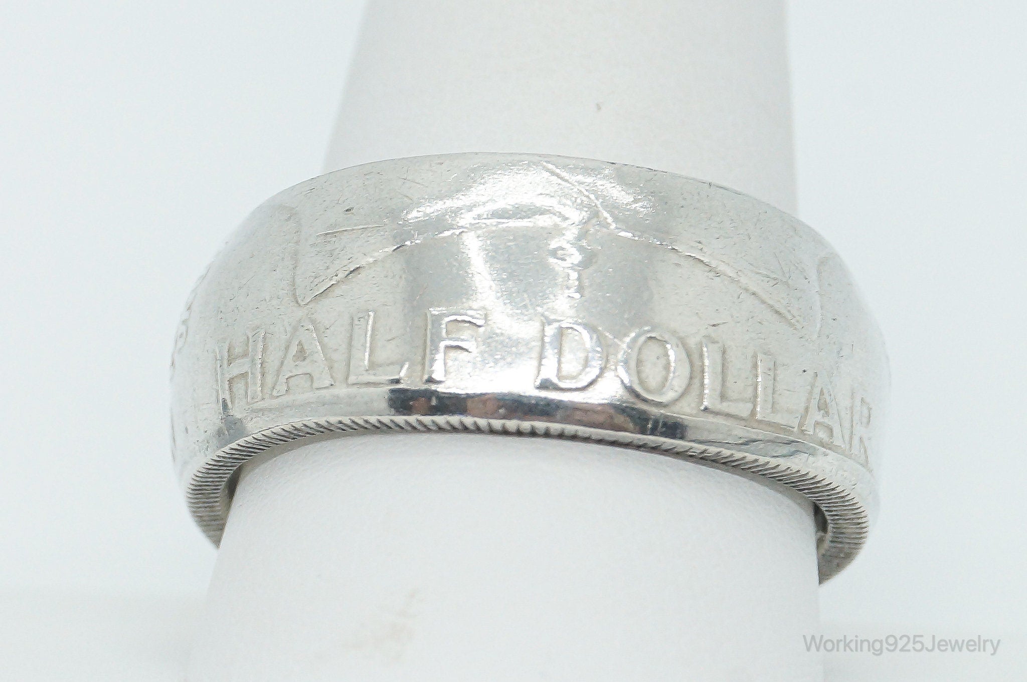 Vintage 1958 Half Dollar Silver Ring - Size 12.25 | Jewelry > Rings | Wiccan Center