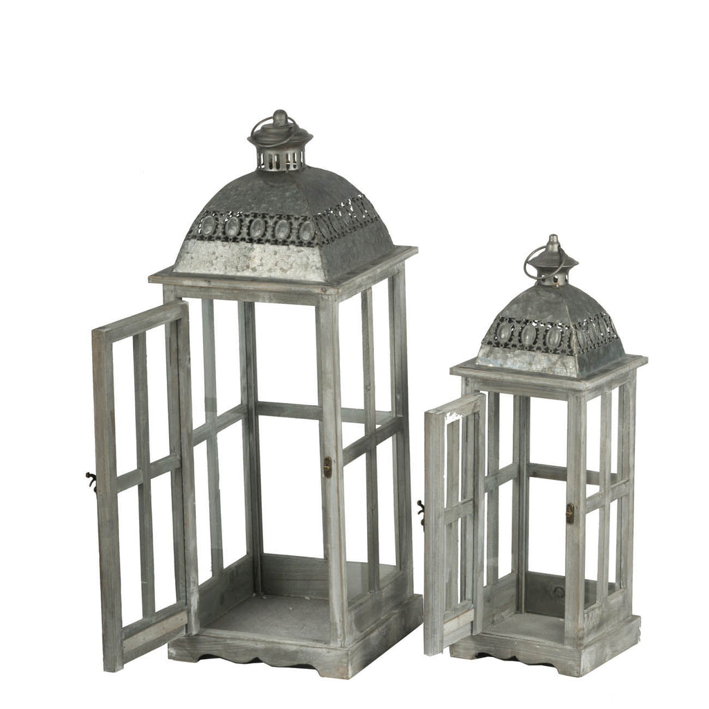 Wooden Candle Lantern Decorative Set for Indoor and Outdoor Use | Lanterns | Wiccan Center