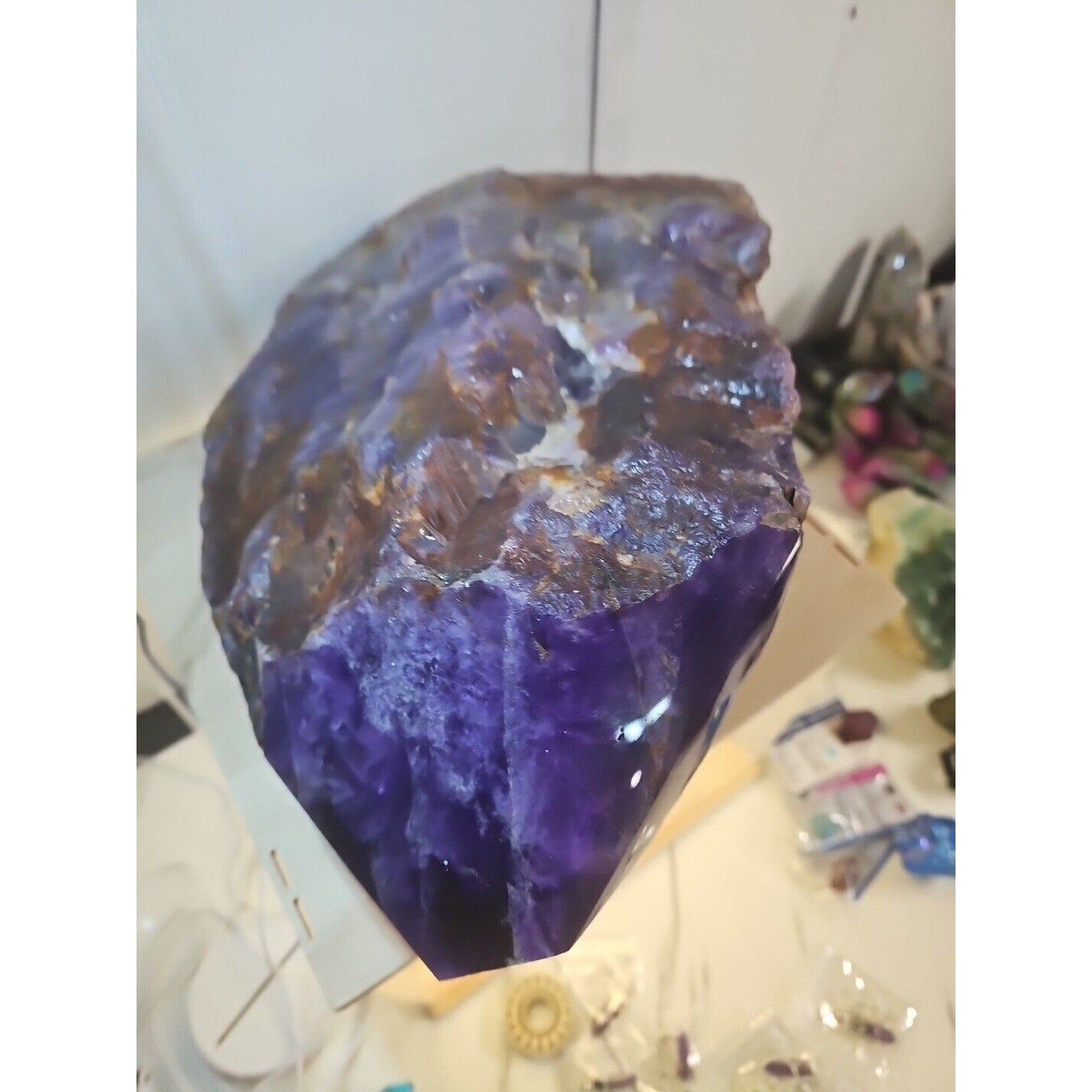 Large Natural Amethyst Geode Cluster — 36.3 lbs, Brazil | CrystalCloud Company | Geodes & Clusters | Wiccan Center