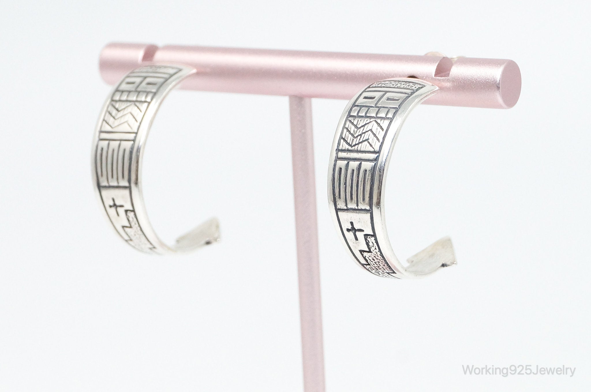Native Designer Carolyn Pollack Relios RMT Tribal Sterling Silver Earrings | Jewelry > Earrings | Wiccan Center