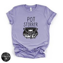 Pot Stirrer Tee (BLACK DESIGN) | Funny Witchy Graphic T-Shirt | | Wiccan Center