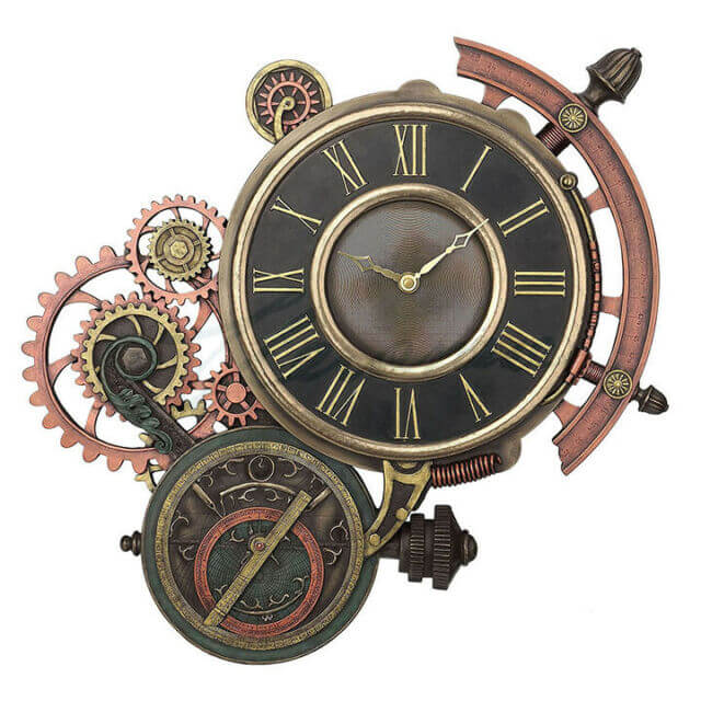 Steampunk Astrolabe Wall Clock