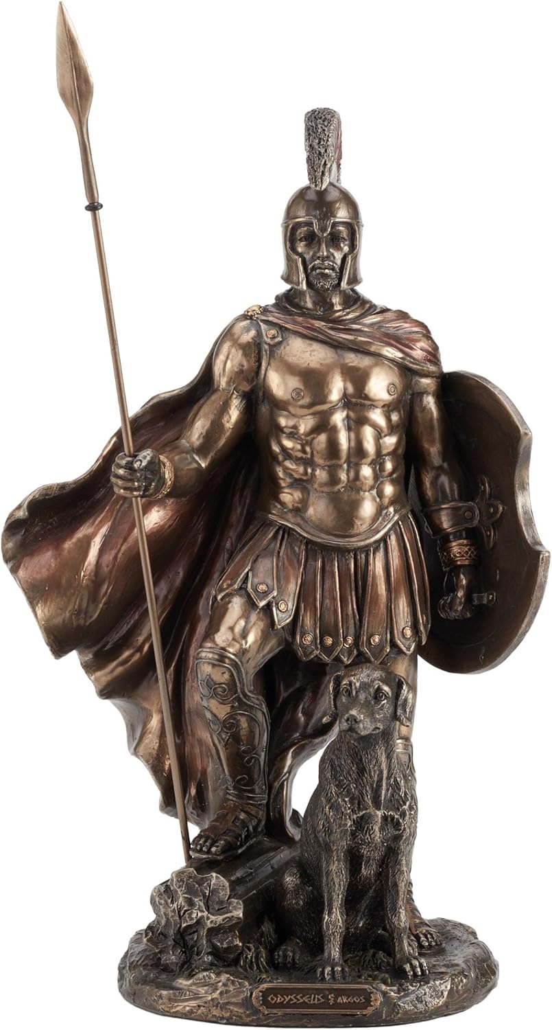 Odysseus Hero of the Odyssey & Argus Figurine | Gods & Goddesses | Wiccan Center