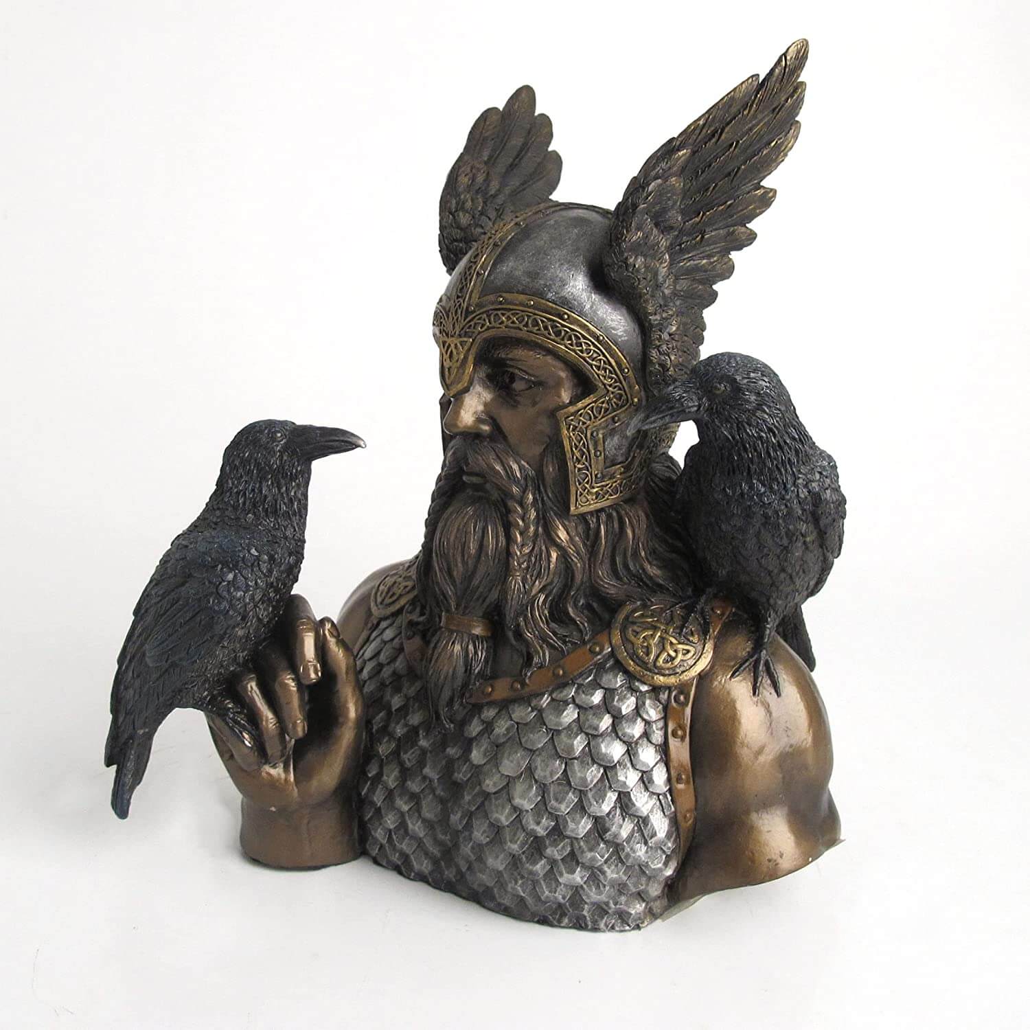 Odin with Ravens Bust