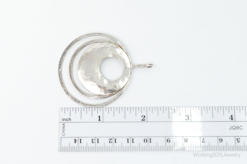 Retired Silpada Hammered Rings Sterling Silver Necklace Pendant | Jewelry > Necklaces > Pendants | Wiccan Center