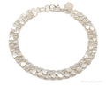 Vintage Hearts Mesh Chain Link Silver Bracelet | Jewelry > Bracelets | Wiccan Center