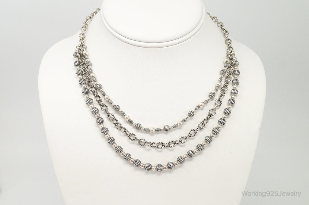 Southwestern Designer Carolyn Pollack Relios Bead Sterling Silver Necklace | Jewelry > Necklaces | Wiccan Center