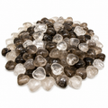 5 LB Smoky & Clear Quartz Mini Heart Carvings – Natural Mixed Lot – Crystal Hearts for Gifts, Wedding Favors and Home Décor