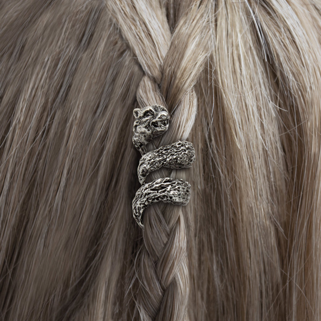 Fenrir Beard Rings – Silver Viking Beard Beads (8-Pack)