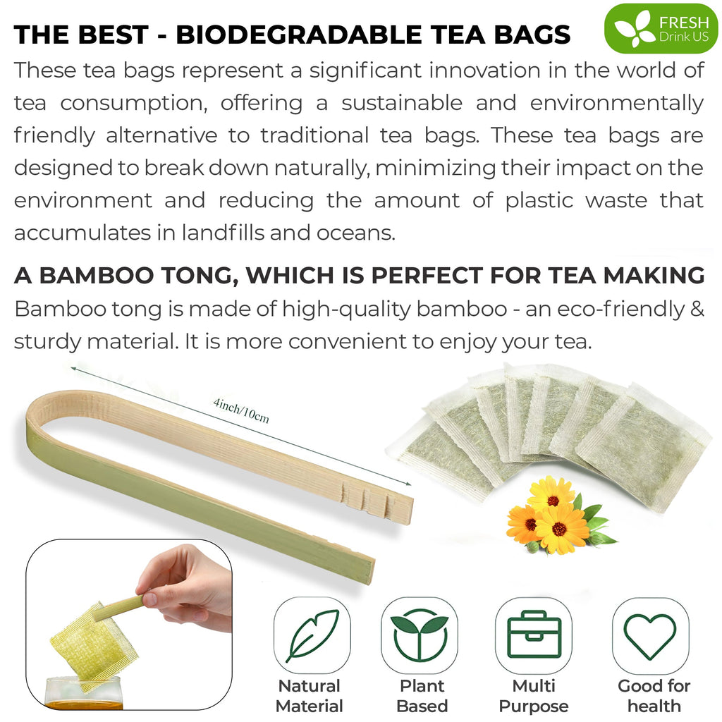 Moringa Leaf Tea Bags, 100% Natural & Pure from Moringa Leaves. Loose Leaf Moringa Herbal Tea. Moringa Leaf Tea. No Sugar, No Caffeine, No Gluten, Vegan | Tea | Wiccan Center