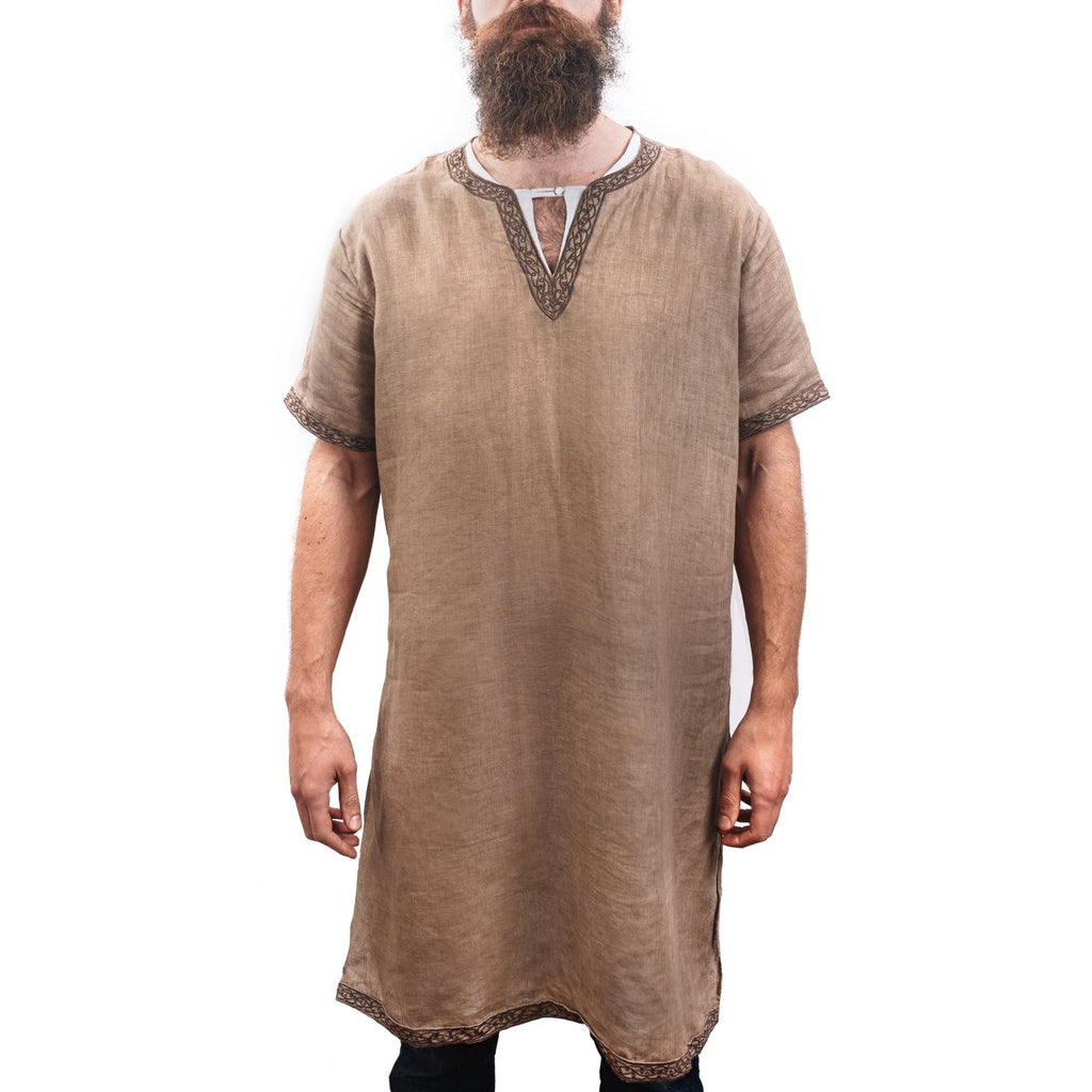 Linen Viking Tunic – Medieval Reenactment Shirt