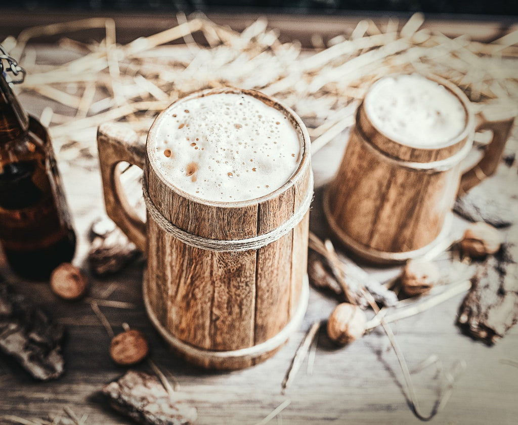Viking Wooden Tankard – Handcrafted Mango Wood Beer Mug