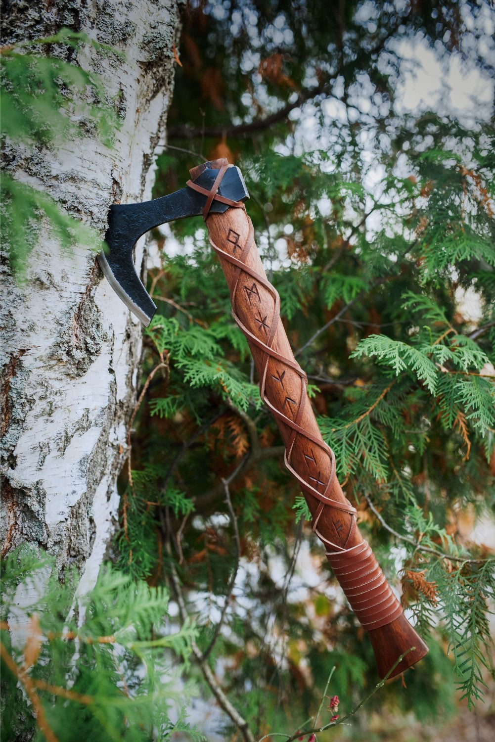 Viking Bearded Axe "Skeggox" – Runic Battle Axe | Armory | Wiccan Center