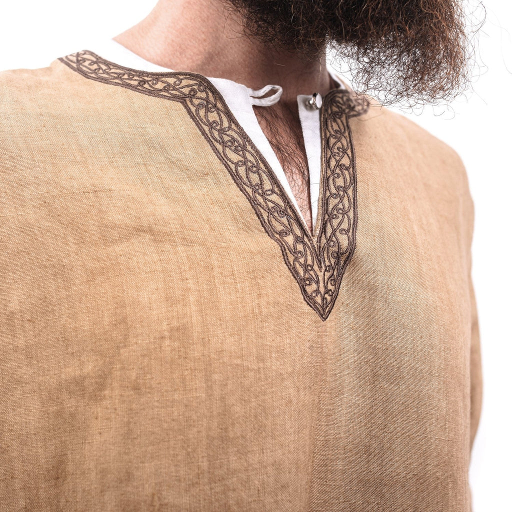 Linen Viking Tunic – Medieval Reenactment Shirt