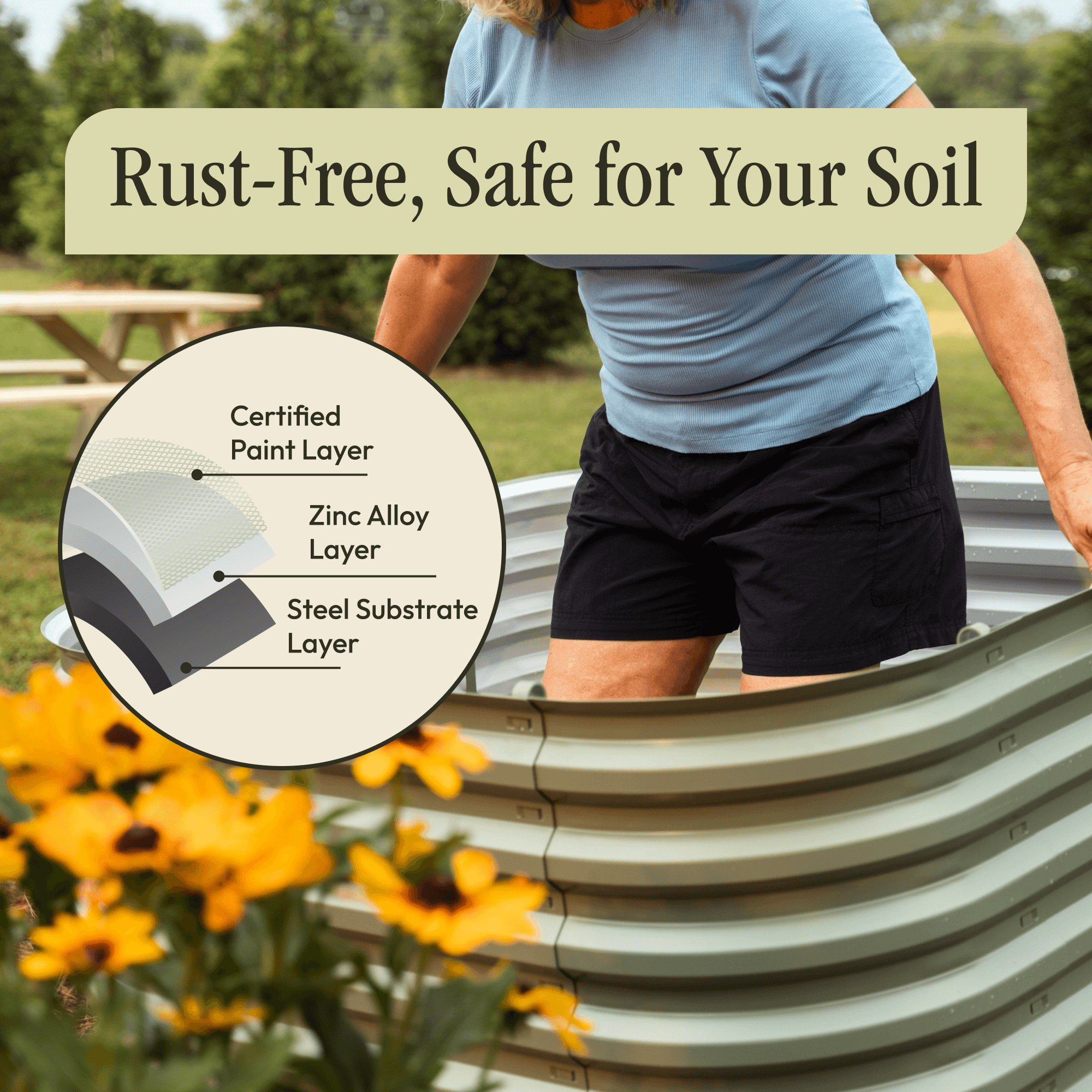 Gro-Rite "No Tools Needed" Premium Metal Raised Garden Bed Kit | | Wiccan Center