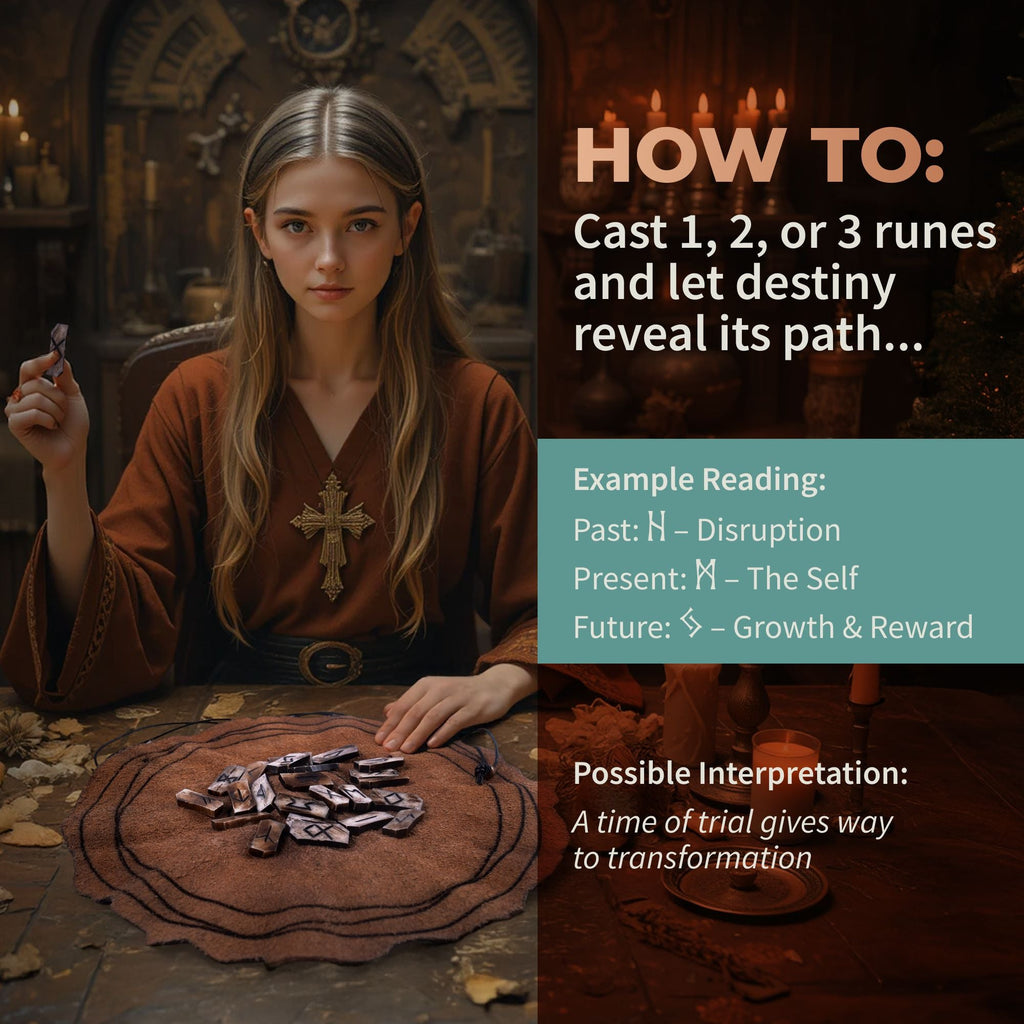 Rune Set – Elder Futhark Ox-Bone Divination