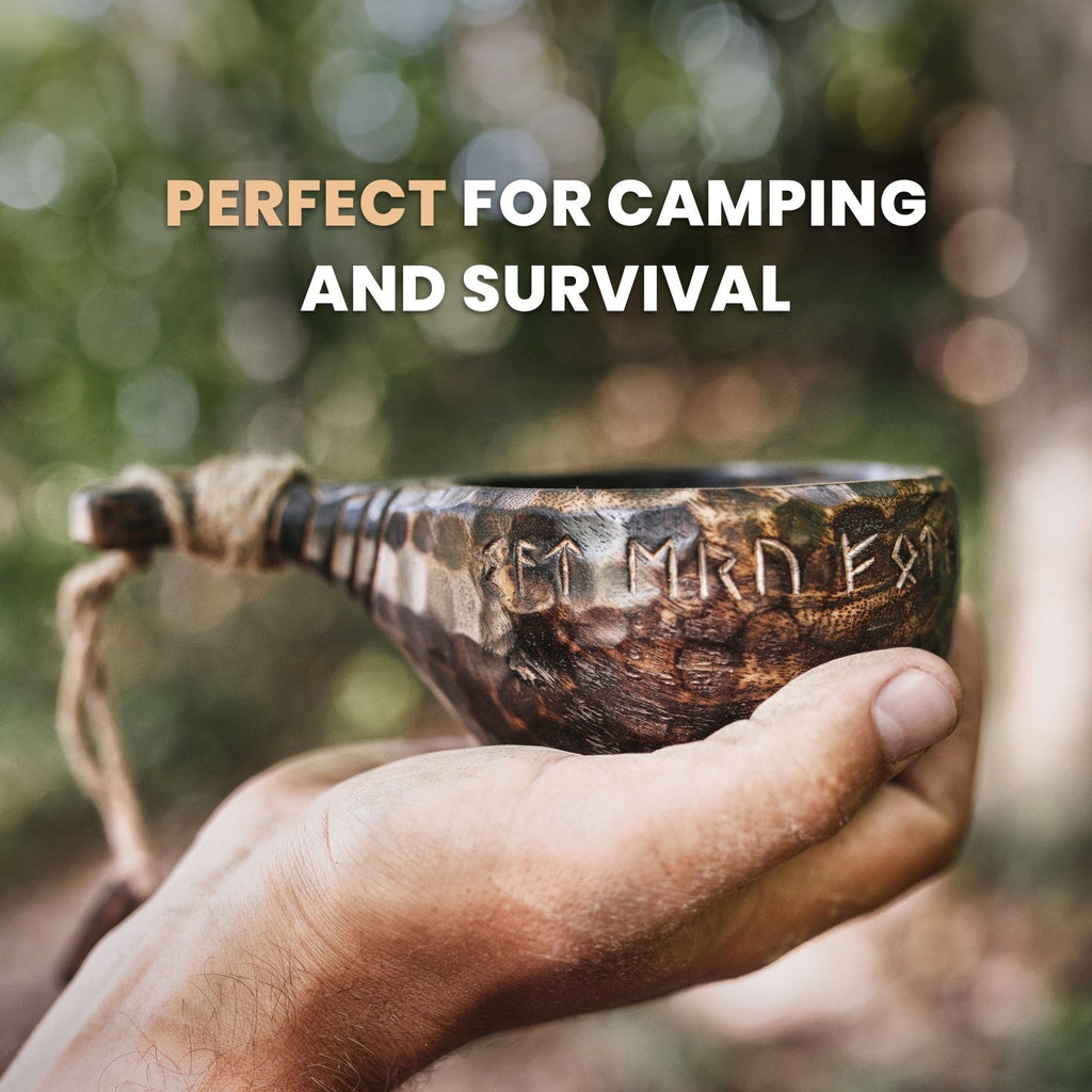 Kuksa Cup – Hand-Carved Scandinavian Bushcraft Mug | Kitchen & Dining | Wiccan Center