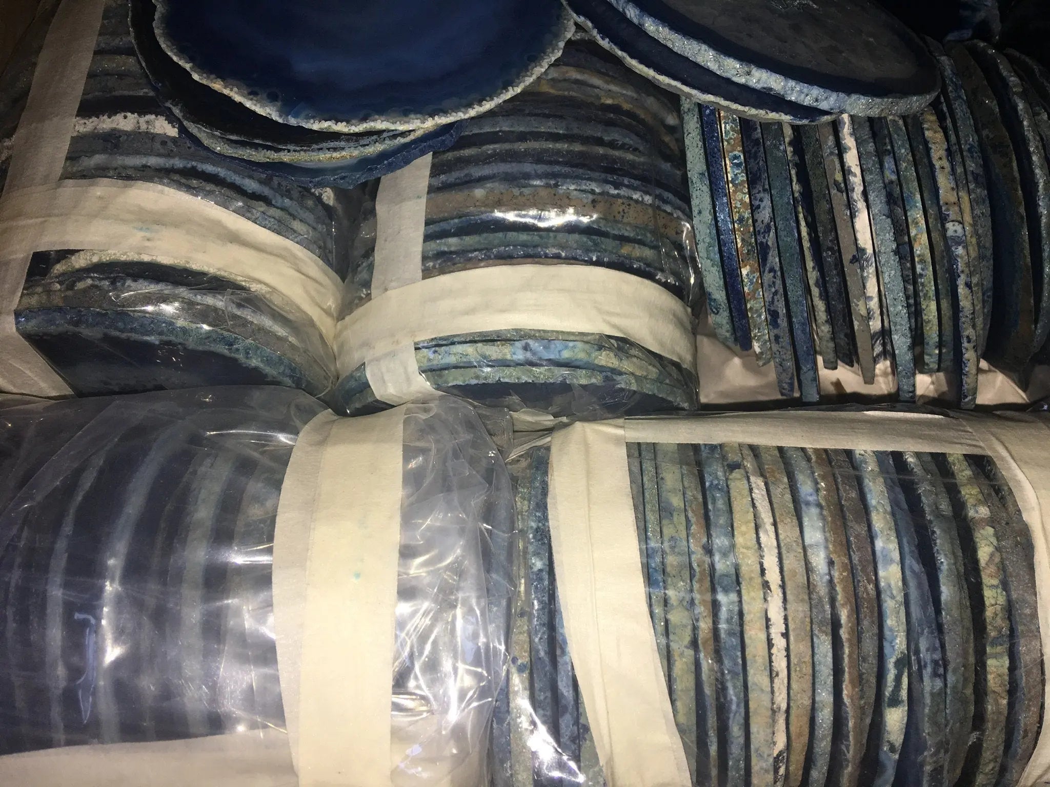 Agate Slice (4 - 4.5 Inches Long ) Size #4 Grade A Round Natural Crystal Slab Polished Sliced Agates Escort Place Card Coaster Amazing Crystals