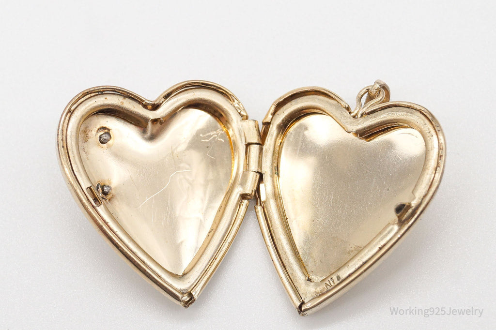Vintage 14K Gold Filled "I Love You" Heart Locket Pendant | Jewelry > Necklaces > Pendants | Wiccan Center