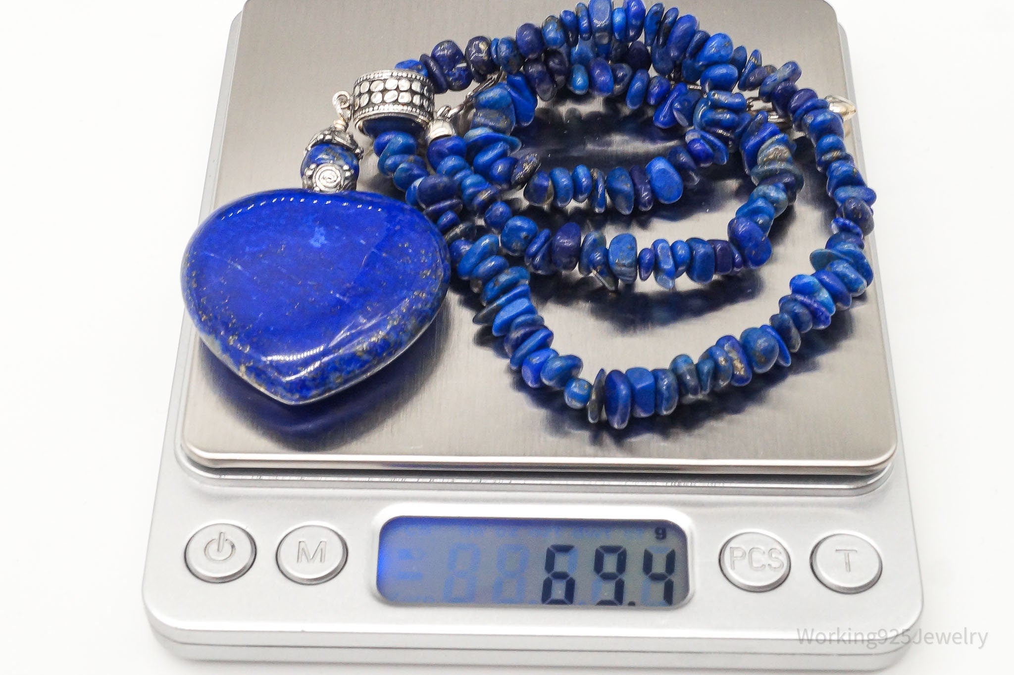 VTG Southwestern Desert Rose Trading Lapis Lazuli Bead Sterling Silver Necklace | Jewelry > Necklaces | Wiccan Center
